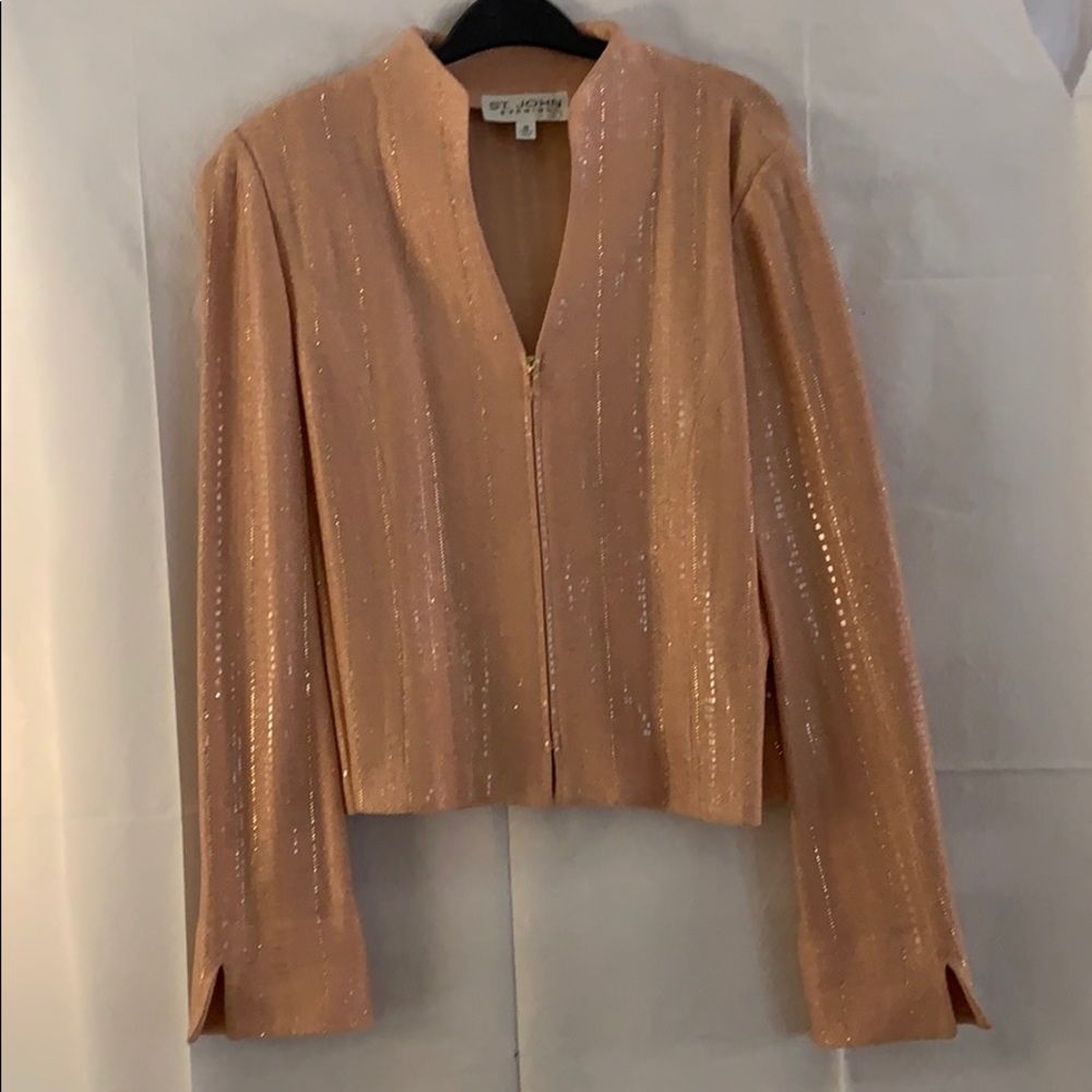 Vintage St. John zip cardigan